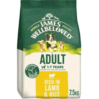 Image of James Wellbeloved Dog Adult Hypoallergenic Dry Food Lamb and Rice 7.5 kg