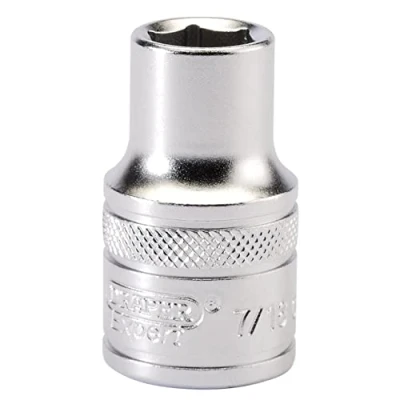 Image of Draper 6 Point Imperial Socket, 1/2&quot; Sq. Dr., 7/16&quot;