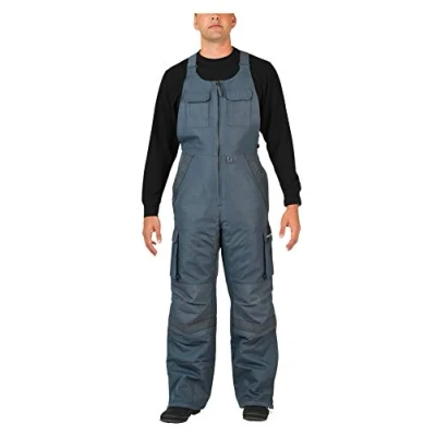 Image of ARCTIX Men&#039;s Tundra Ballistic Overall W/Added Visibility Snow Bib, Steel, S UK