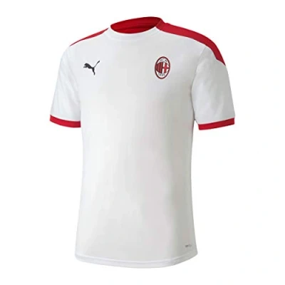 Image of Puma ACM Training T Shirt White/Tango Red, Small