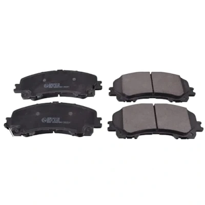 Image of D10604CC0A Brake pad set BLUE PRINT ADN142178 Front Axle with acoustic wear warning INFINITI: Q50 Saloon, NISSAN: X Trail, RENAULT: Koleos 2