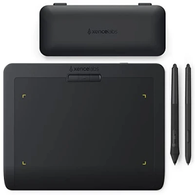 Image of Xencelabs Pen Tablet Small Professional 8&quot; Wireless Graphic 16:9 Aspect Ratio Ultrathin Portable with 2 Battery Free Pens 8192 Levels Pressure for Windows ARM/Windows/Mac/Linux