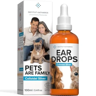 Image of Ear Dropper/Cleaner for Cats &amp; Dogs 100% Natural Colloidal Silver