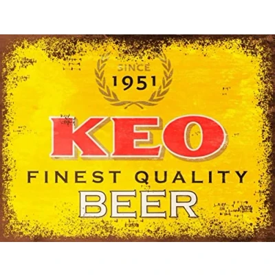 Image of Tin Sign Vintage Retro Man Cave Bar Pub Shed Novelty Gift Aluminium Metal Wall Décor Keo Cyprus Pilsner Beer Lager Advertising Rustic
