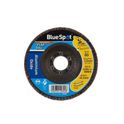 Image of Blue Spot Tools 115mm (4.5&quot;) 80 Grit Aluminium Oxide Flap Disc