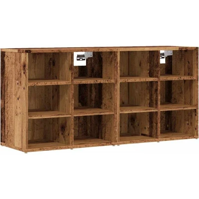 Image of vidaXL Shoe Cabinets Old Wood Engineered 52x30x50 cm Hallway Entryway Storage Modern Style