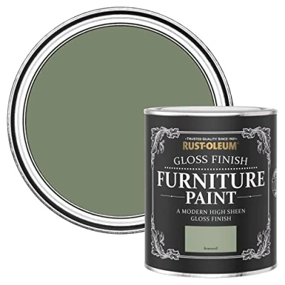 Image of Rust Oleum Green Furniture Paint in Gloss Finish Bramwell 750ml