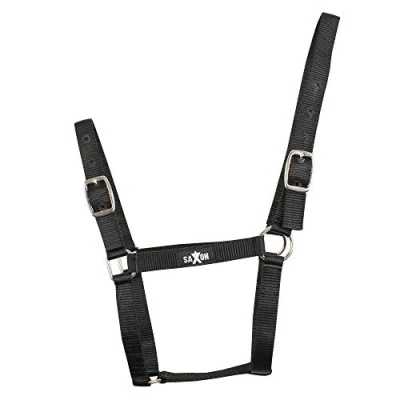 Image of Saxon Economy Halter, Black, S Pony