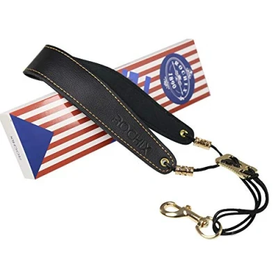Image of Saxophone Sax Black Neck Strap for Baritone Alto Tenor Soprano Sax, Super Fibre, Metal Hook, Musical Instrument Accessories Parts