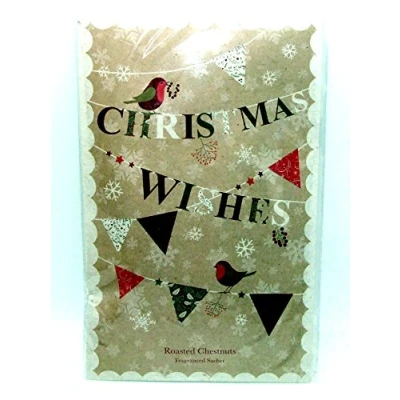 Image of Scented Wardrobe Hanger Double Sachet in Roasted Chestnuts