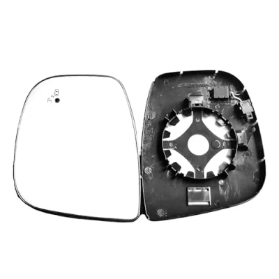 Image of Clip on Heated Base Wide angle Wing Mirror Glass With Blind Sport Alert Lane assist, fits Vauxhall Vivaro 2020 onward Left Passenger Side