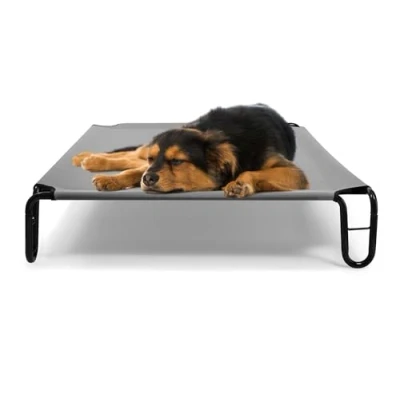 Image of BestVida Elevated Dog Bed, 35 x 28 8 inches (Small, Grey)