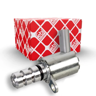 Image of 06H115243C, 06H115243F, 06H115243L, 6H115243C, 6H115243F Control Valve, camshaft adjustment FEBI BILSTEIN 175057 Lower AUDI: A3 Sportback, A5 B8 Coupe