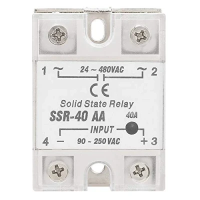 Image of Akozon Solid State Relay SSR 40AA 40A Module AC Input 90 250V Output 24 480V