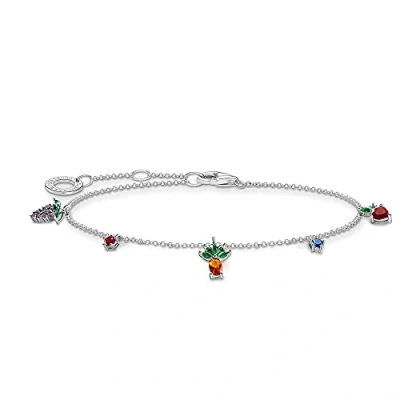 Image of Thomas Sabo A2026 477 7 Bracelet with Colourful Fruits in 925 Sterling Silver