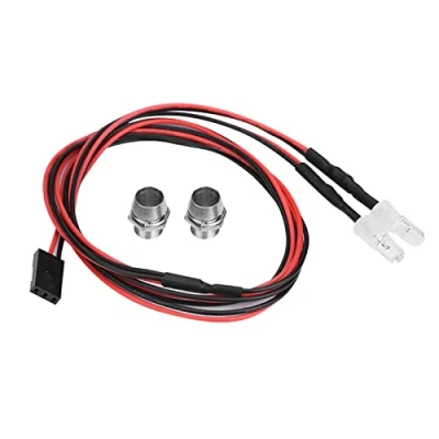 Image of RC LED Light Kits, 2PCS 5mm Headlights Set Accessory Lights for 1/10 Model Drift Car Vehicle(11# Blue Light)