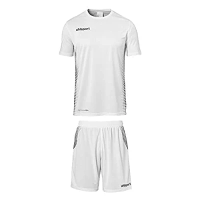 Image of Uhlsport Men Score Kit Jersey and Shorts Set White/Black, 3X Large
