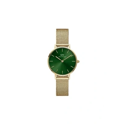 Image of Daniel Wellington Petite Gold Emerald 28mm DW00100479 Bracelet, Green, Bracelet