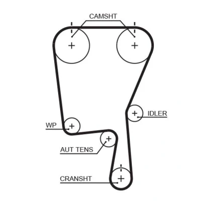 Image of 036109119D, 036109119H Timing Belt GATES FleetRunner Micro V Stretch Fit 5490XS 149 1192mm 25mm VOLKSWAGEN: Polo III Hatchback, Hatchback