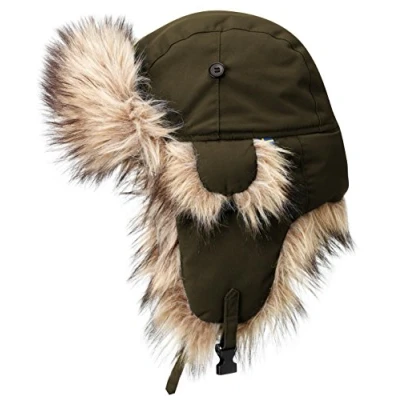 Image of Fjallraven Men&#039;s Nordic Heater Hat, Dark Olive Green, L UK