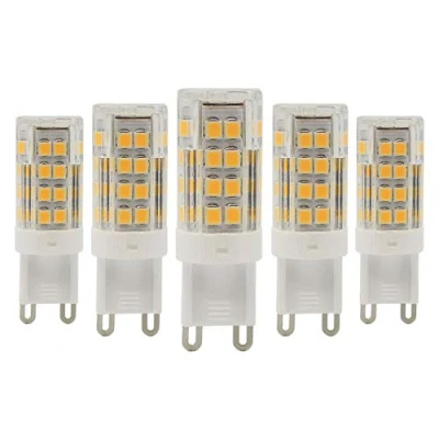 Image of 5 Pack, G9 LED Bulbs Energy Saving Light 51x SMD2835, 5W / 350LM, Non Dimmable, Warm White 3000K, Equivalent to 40W Halogen Bulb, AC 220 240V, 360 Beam Angle