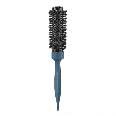 Image of mdlondon Brush Boar (32mm Dia. Barrel). Small Round Hair for Fine or Thin Hair, Bristle Short Blow Dry Brush, Genuine Hairbrushes Women &amp; Men