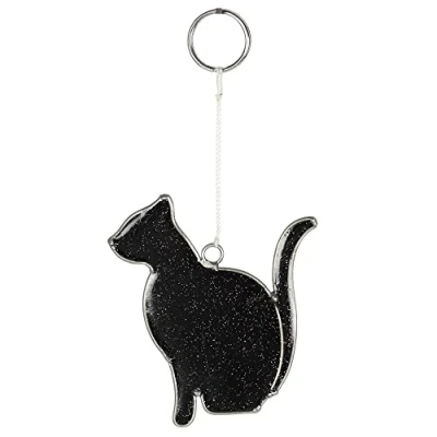 Image of Mystical Black Cat Suncatcher