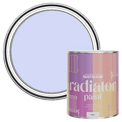 Image of Rust Oleum Purple Heat Resistant Radiator Paint in Matt Finish Be My Mermaid 750ML