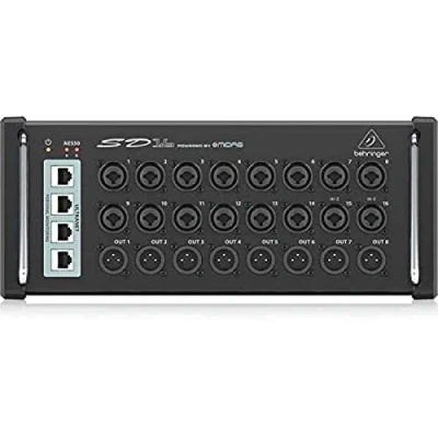 Image of Behringer SD16 I/O Stage Box with 16 Remote Controllable Midas Preamps, 8 Outputs, AES50 Networking and ULTRANET Personal Monitoring Hub, Pc compatible only