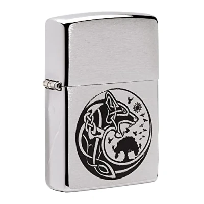 Image of Zippo Lighter, Metal, Black, One Size