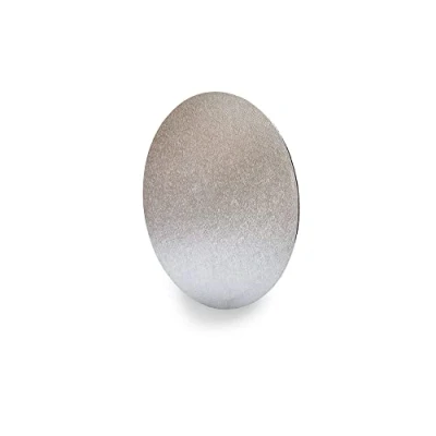 Image of Anniversary House Silver Square 25cm 14 inch, Pack of 1, Individually Wrapped, Sturdy Fibre Cake Board Round, STRW14