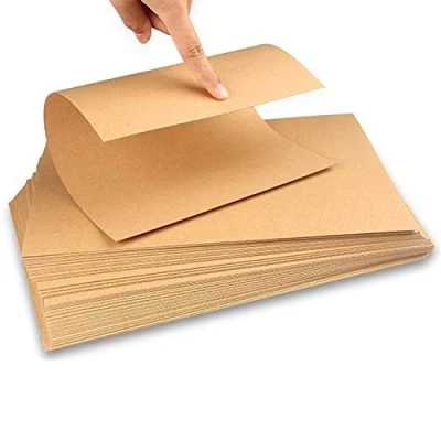 Image of Brown Kraft Paper Card A4 50 Sheets 200gsm Stock Printer for Invitations, Menus, Crafts, DIY Cards
