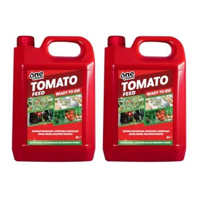 Image of One Chem Tomato Plant Feed, 2 x 5 Litres, Liquid Solution, Indoor and Outdoor Growth Formula, Ready To Use