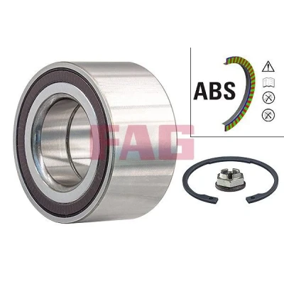 Image of LR024267, LR070453, LR078387 Wheel bearing kit FAG 713 6204 10 Photo corresponds to scope of supply 96mm JAGUAR: XF Saloon, F Pace, Saloon
