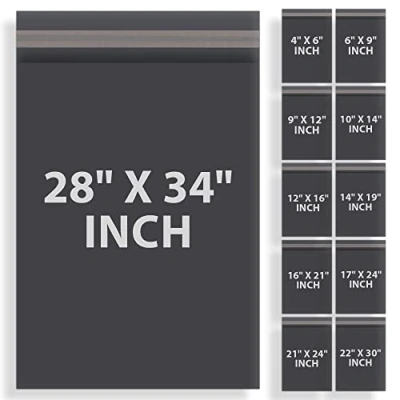 Image of RIGHT PACK Mailing Bags Grey Parcel Delivery with Self Seal Closure Flexible Lightweight and Tear Proof Postal Multipack Envelope (10, 17 x 24 Inches)