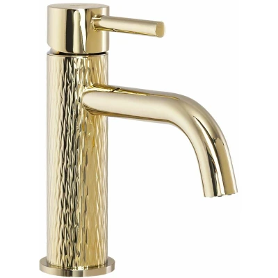 Image of REA Gold Bathroom Sink tap Lungo Art Low B6322