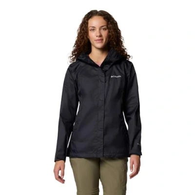 Image of Columbia Women&#039;s Arcadia 2 Jacket, Waterproof Rain Black, Large