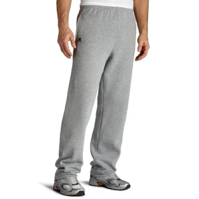 Image of Russell Athletic Men&#039;s Dri Power Open Bottom Sweatpants with Pockets, Oxford, Medium