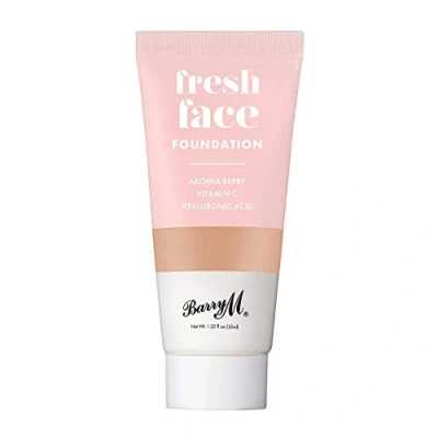 Image of Barry M Cosmetics Fresh Face Lightweight Liquid Foundation Infused With Hyaluronic Acid And Vitamin C, Shade 8