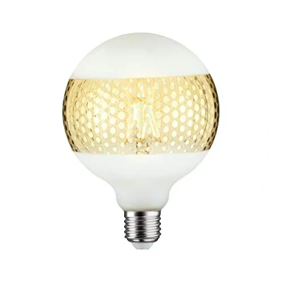 Image of Paulmann E27 globe LED bulb 4.5 W ring mirror gold