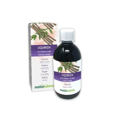 Image of Liquorice or Licorice (Glycyrrhiza glabra) Roots Alcohol Free Mother Tincture Naturalma Liquid Extract Drops 500 ml Food Supplement Vegan