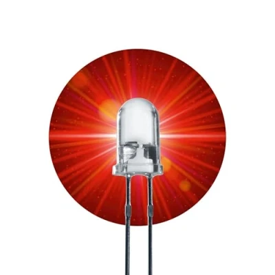 Image of Lumetheus LEDs 5 mm Colour red Extra Super Bright 40.000 mcd 100 Pieces 2 3 Volts Pin Light Emitting LED Diode