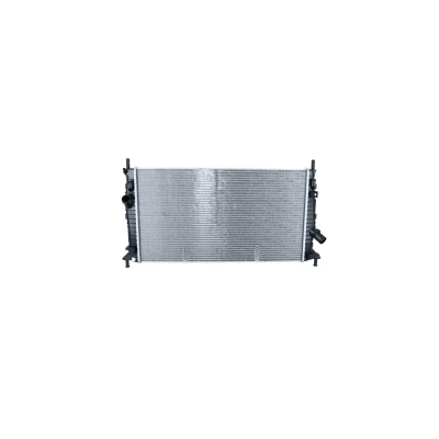 Image of 30683034A, 30741045, 30741094, 8603126, 8603244 Engine radiator NRF 55327 Aluminium 672mm 376mm 24mm with mounting parts Brazed cooling fins
