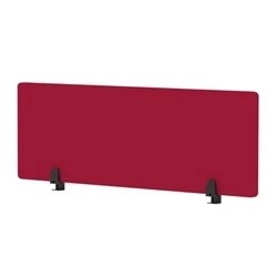 Image of Air Desktop Screen 1200x400mm Bespoke Bergamot Cherry Fabric
