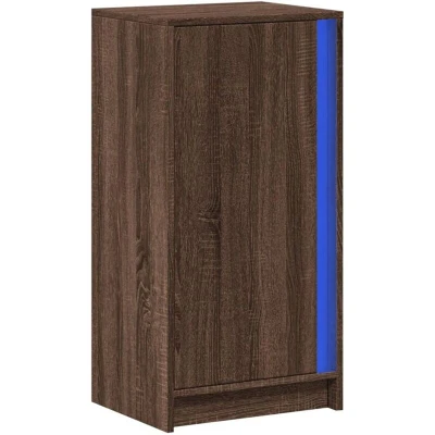 Image of vidaXL Sideboard with LED Brown Oak 42.5x34x85 cm Engineered Wood
