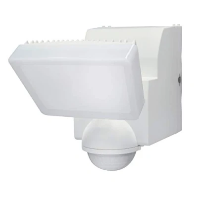Image of White IQ PIR Battery Operated Security Light Outdoor Wall Exterior Motion Sensor 500 Lumen LED spot (Single), LB1850 WH