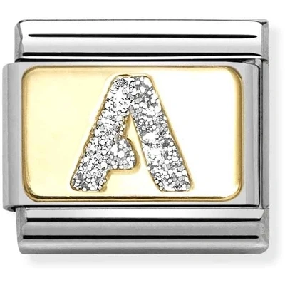 Image of Nomination Gold Glitter A Charm