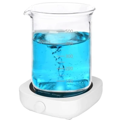 Image of QWORK® USB Powered Magnetic Stirrer, with Adjustable 2000RPM Speed, 1000mL Capacity, Ideal for Lab and Home Brewing