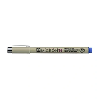 Image of Sakura Of America SAKXSDK03.36 Pigma Micron Pen Bulk 0.35 mm. Blue, Pack 3