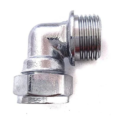 Image of 15mm x 1/2&quot; Male Chrome Elbows Bag of 2